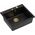 Zlewozmywak GraniteQ MORGAN 110 GraniteQ zlewozmywak pure carbon z syfonem Push To Open kol. złoty 1-komorowy b/o + zaczepy 4 szt