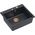 Zlewozmywak GraniteQ MORGAN 110 GraniteQ zlewozmywak black diamond z syfonem Push To Open kol. miedziany 1-komorowy b/o + zaczepy 4 szt