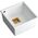 Zlewozmywak Quadron DAVID 40 GraniteQ snow white/elementy miedziane