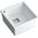 Zlewozmywak Quadron DAVID 40 GraniteQ snow white/elementy stalowe