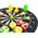 Tarcza Gra W Rzutki Na Rzepy Dart 36 cm LEAN Toys