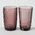 Szklanka z różowego szkła, AURORA, 300 ml