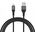 Kabel Dudao L3SM USB-A - MicroUSB 3A 1,2m z oplotem - czarny