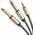 Kabel Ugreen Jack 3.5mm - Jack 6.3mm x2 2m szary (10615)