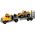 LeanToys Ciężarówka laweta z koparką św/dźw 18718 18261