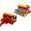 Zestaw Autek Farmerskich Opryskiwacz Prasa LEAN Toys