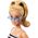 Mattel Lalka Barbie Fashionistas top w biało-czarne paski