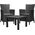 Allibert Meble ogrodowe ROSARIO BALCONY SET - grafitowy
