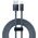 Kabel USB Baseus USB-A - Lightning 2 m Szary (CALD000516)