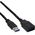 Kabel USB InLine USB-A - USB-A 1 m Czarny (35610)