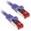InLine Patchcord, Cat.6, S/FTP, 3m, fioletowy (76405P)