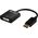 Adapter AV Sandberg DisplayPort - DVI-I czarny (50845)