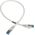 InLine Patch kabel sieciowy Cat.6A, S/FTP (PiMf), 500MHz, biały 0,5m (76850W)