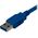 Kabel USB StarTech USB-A - 1 m Niebieski (USB3SAB1M)
