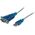 Kabel USB StarTech USB-A - DB-9 0.4 m Przezroczysty (ICUSB232V2)