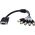 Kabel StarTech D-Sub (VGA) - BNC x5 0.3m czarny (VGABNCMF1)