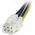 StarTech PCIe 6-pin - PCIe 6-pin x2, 0.15m, Żółty (PCIEXSPLIT6)