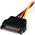 StarTech Molex - SATA, 0.15m, Wielokolorowy (LP4SATAFM6IN)