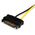 StarTech SATA 15-pin - PCIe 8-pin, 0.15m, Żółty (SATPCIEX8ADP)
