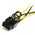 StarTech SATA 15-pin - PCIe 8-pin, 0.15m, Żółty (SATPCIEX8ADP)