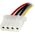 StarTech Molex - SATA, 0.3m, Wielokolorowy (LP4SATAFM12)
