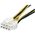 StarTech Molex - ATX/EPS 8-pin, 0.15m, Żółty (EPS48ADAP)