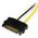 StarTech SATA 15-pin - PCIe 6-pin, 0.15m, Żółty (SATPCIEXADAP)