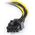 StarTech Molex x2 - PCIe 8-pin, 0.15m, Żółty (LP4PCIEX8ADP)