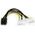 StarTech Molex x2 - PCIe 8-pin, 0.15m, Żółty (LP4PCIEX8ADP)