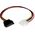 StarTech Molex - SATA, 0.3m, Wielokolorowy (LP4SATAFM12)