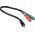 Kabel Goobay Jack 3.5mm - Jack 3.5mm x2 0.3m czarny (50467)