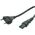 Kabel zasilający Roline Euro-C7, 1.8m, czarny (19.07.2096)