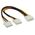 Goobay Molex - Molex x2, 0.2m, Wielokolorowy (50684)