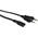 Kabel zasilający Roline Euro-C7, 1.8m, czarny (19.07.2096)
