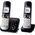 Telefon stacjonarny Panasonic Czarno-srebrny
