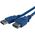 Kabel USB StarTech USB-A - USB-A 1 m Niebieski (USB3SEXT1M)