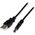 Kabel USB StarTech USB-A - DC 5.5 mm 1 m Czarny (USB2TYPEN1M)