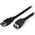 Kabel USB StarTech USB-A - USB-A 1 m Czarny (USB3SEXT1MBK)