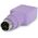 Adapter USB StarTech USB - PS/2 Fioletowy  (GC46FMKEY)