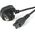 Kabel zasilający StarTech 3pin, gniazdo UK, 2m (PXTNB3SUK2M)