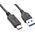 Kabel USB Goobay USB-A - USB-C 1 m Czarny (67890)