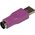 Adapter USB StarTech USB - PS/2 Fioletowy  (GC46MFKEY)
