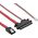 InLine SATA 15-pin - Molex x2, 0.35m, Czerwony (29695B)