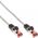 InLine Patchcord S/FTP, PiMF, Cat.6, PVC, przeźroczysty 0.3m (76433T)