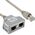 InLine T-Adapter ISDN Cat.5e RJ45 męski - 2x RJ45 żeński 15cm (69995I)