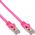 InLine Patchcord SF/UTP Cat.5e, różowy 0.3m (72533M)