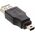 Adapter USB InLine miniUSB - USB Czarny  (33500B)