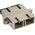 InLine Adapter światłowodowy Duplex SC/SC MM, ceramiczny rękaw z kołnierzem (89992M)