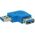 Adapter USB InLine USB - USB Niebieski  (35300M)