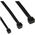 Organizer InLine Opaska zaciskowa Czarny 100 sztuk  (59963L)